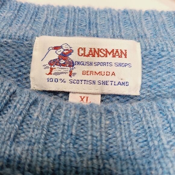 Scottish Shetland Wool Sweater - Picture 5 of 16